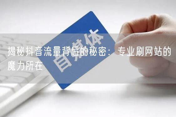 揭秘抖音流量背后的秘密：专业刷网站的魔力所在