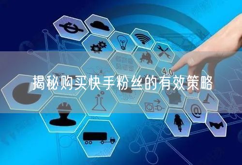 揭秘购买快手粉丝的有效策略